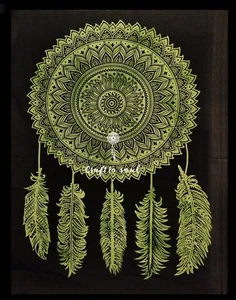 Boho Mandala Dream Catcher Tapestry: Hippie Wall Hanging, Bedsheet & Beach Cover - Foto 1 di 1