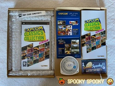 Capcom Classics Collection Remixed Sony PSP - UK PAL VGC CIB - Tracked - Image 1 of 4