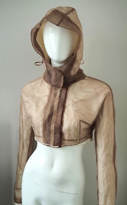 STONE ISLAND Serie 100 Paul Harvey Recortada Sudadera con Capucha Malla Chaqueta 2001 S/S IT42 Foto 1 de 4