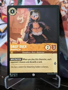 Disney Lorcana Ursula's Return Daisy Duck Musketeer Spy 7/204 Non Holo - Picture 1 of 1