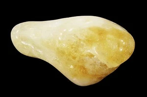 Citrinkristall Trommelt 1 3/4" 2-3 Unzen natürliches Chakra Heilung poliertes Reiki Edelstein - Bild 1 von 4