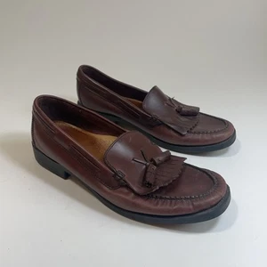 Bass Weejuns Marietta II Tassel & Kiltie Loafers Womens Size 10 W Brown Leather - Picture 1 of 6