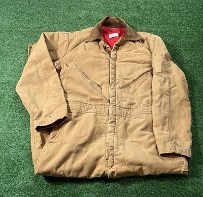 Vintage Walls Zero Zone Coveralls Mens Large Front Zip Insulated Pockets - Image 1 of 4