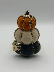 Bath & Body Works Fall Fabric Stacked Pumpkins Wallflower Diffuser *New - Picture 1 of 4