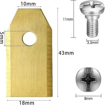 9~45STK Ersatz Messer Titan 43mm Lang Für Husqvarna Automower Gardena Mähroboter - Bild 1 von 4