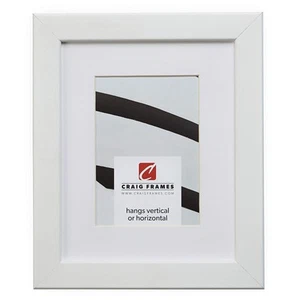 26267 22x 28Inch White Satin Picture Frame Matted to Display an 18x 24Inch Photo - Picture 1 of 4
