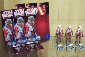 STAR WARS The Force Awakens 3x "X-WING PILOT ASTY" Hasbro 2015 - Bild 1 von 4