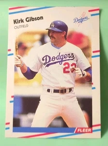 1988 Fleer Update - Kirk Gibson #U-93 - Los Angeles Dodgers  - Picture 1 of 2