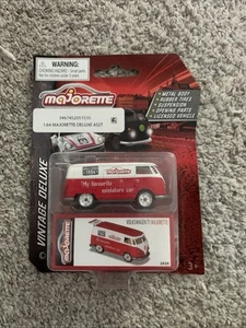 Majorette Vintage Deluxe Volkswagen T1 Majorette Red - Picture 1 of 2