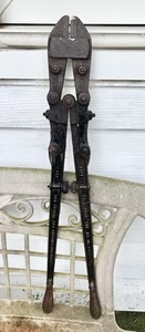 Antique 1882 HK Porter No.2 New Easy Bulldog Bolt-Wire-Cable Cutters 30”L Tool - Picture 1 of 10