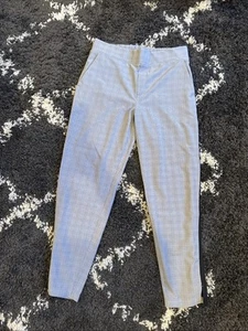 Athleta Brooklyn Plaid Ankle Pants Sz 8 Pull-on Comfort Travel - Picture 1 of 4