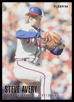 1996 Fleer #285 Steve Avery Atlanta Braves - Image 1 of 2