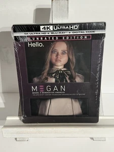 M3GAN / Megan Unrated Steelbook 4K Ultra HD + Blu Ray + Digital New Ships In Box - Picture 1 of 3