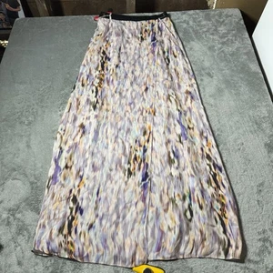 ALC Seide Maxirock Gr. 2 Shibori Abstrakte Kunst Damen 2012 Kollektion Boho - Bild 1 von 8