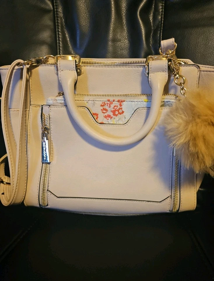 Cartera bandolera Big Buddha de cuero vegano para mujer con bolso sin asas floral desmontable nueva sin etiquetas Foto 1 de 4