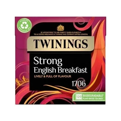Английский завтрак Twinings Strong 120 чайных пакетиков - Изображение 1 из 4