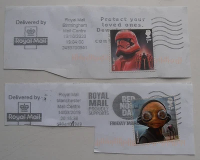 ROYAL MAIL STAR WARS STAMPS SITH TROOPER AND MAX KANATA - Image 1 of 3