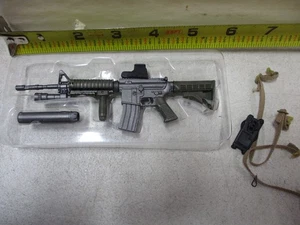 Rifle de asalto con silenciador para Hot Toys o Elite Force Soliders A - Imagen 1 de 3
