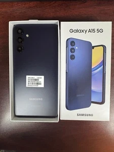 New (Unsealed)- Samsung Galaxy A15 5G 128GB Blue Black SM-A156V Unlocked - Afbeelding 1 van 5