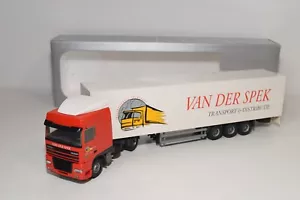 A47 1:50 TEKNO DAF 95XF 95 XF TRUCK WITH TRAILER VAN DER SPEK NMIB - Bild 1 von 12
