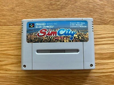 Sim City JPN Nintendo Super Famicom SNES SFC Cart Only! - Image 1 of 4