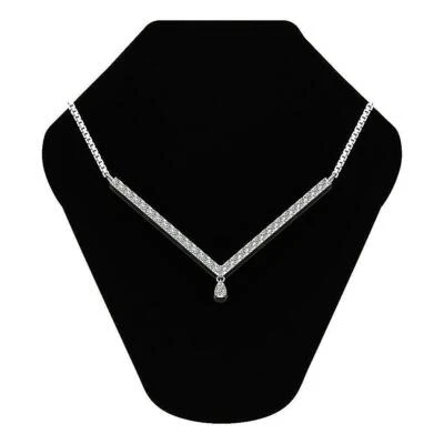 Moda Collar Colgante Diamante Natural I1 G 0.45 Quilates Oro Rosa 14K 0.85 Pulgadas Foto 1 de 4