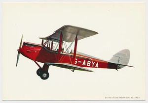 De Havilland Moth DH 60 (1925) - Aircraft Postcard - Picture 1 of 2
