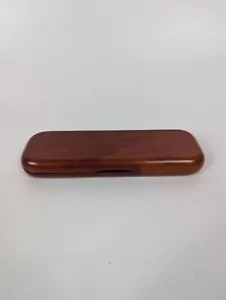 Vintage Hinged Wooden Pen Case - Picture 1 of 6
