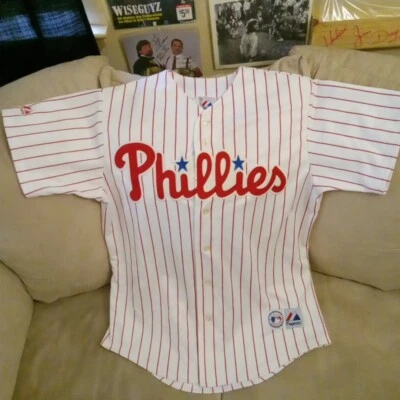 Vtg 2000s Philadelphia Phillies #6 Ryan Howard Majestic Home Jersey Large Sewn - Image 1 of 4