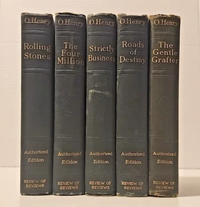 O. Henry Book Lot of 5 Antique Authorized Editions Review HC Doubleday Vintage - Picture 1 of 19