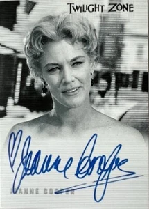 Autógrafo Jeanne Cooper A92 de Twilight Zone Serie 4 Ciencia y Superstición - Imagen 1 de 2