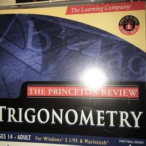 Princeton Review Trigonometry Test Prep Math Learning Company CD ROM '98 Nr MINT - Picture 1 of 8