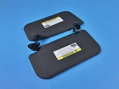 08-15 MITSUBISHI EVO X FE FINAL EDITION LEFT RIGHT SUN VISOR SUNVISORS BLACK - Image 1 of 4