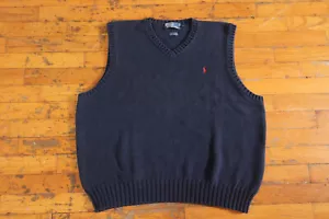 Maglione maglia gilet vintage XXL POLO RALPH LAUREN pony equitazione tennis country club - Foto 1 di 6