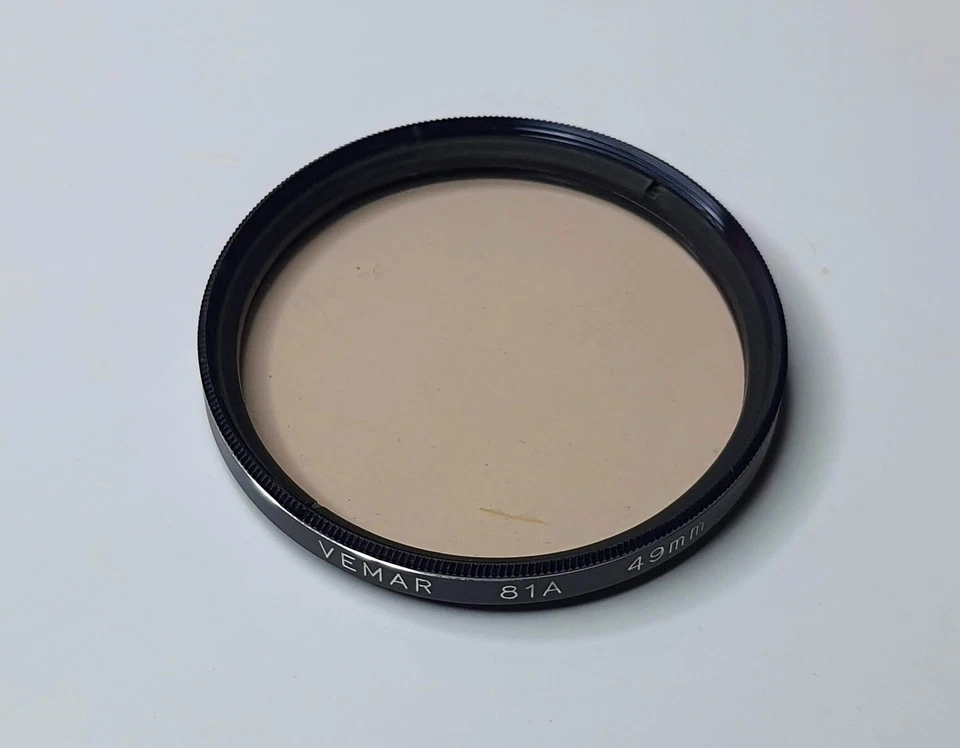 Genuine Vemar 49mm 81A 81-A 81 A Color Conversion Glass Lens Filter Japan 49 mm - Image 1 of 3