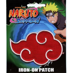Naruto Akatsuki Shinobi Assassin Dawn Red Cloud Embroidered Iron On Patch Anime - Picture 1 of 2