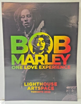 PÓSTER BOB MARLEY ONE LOVE EXPERIENCE FARO TORONTO CANADÁ 24X18 PULGADAS ¡NUEVO!! Foto 1 de 4