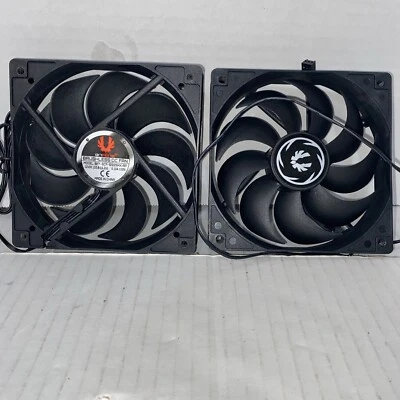 (2 Pack) BitFenix Spectre Case Fan 120mm, 3-Pin - Black (BFF-SCF-12025KK-RP) New - Image 1 of 2