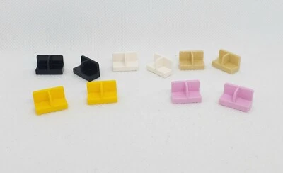 LEGO Parts Panel 1 x 2 x 1 Rounded Corners Center Divider 93095 [2 pieces] - Image 1 of 2