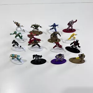 16 Nano Power Rangers Metal Mini Die-Cast Figurines Jada Toys Superheroes 90s Tv - Picture 1 of 8