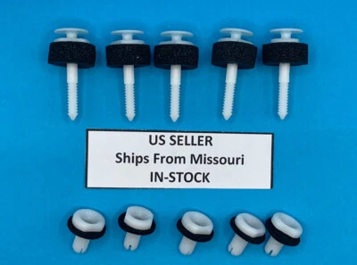 Retenedor de panel de puerta y clips de ojal para Corvette 1997 a 2013 (5 de cada uno) NUEVO Foto 1 de 4