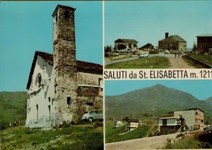 66703Q VECCHIA CARTOLINA SALUTI DA SANTA ELISABETTA COLLERETTO CASTELNUOVO - Foto 1 di 2