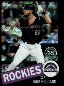 2020 Topps 1985 Chrome Silver Pack Promotion Autographs (Series 2) Sam Hilliard