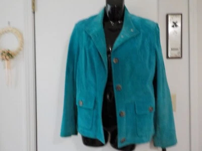 Vintage Marshall Fields Ladys Suede Jacket size 12 - Image 1 of 3