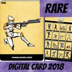 Topps Card Trader Star Wars Commander Cody Clone Art Black W/1 2020 Digital Card