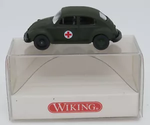 WIKING Ho 1/87 Volkswagen Käfer Cox Bundeswehr Croce Rosso Military #6961225 - Foto 1 di 8