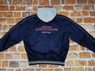 Chevignon BOMBER Chaqueta Honor 350 Tm Aces Azul Marino Capucha Casual Talla: L - Imagen 1 de 4