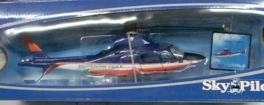 ELICOTTERO PROTEZIONE CIVILE AW109 CON SUPPORTO - Immagine 1 di 2