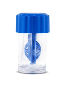 Kontaktlinsenbehälter MPG&E ECCO H für weiche Kontaktlinsen in Blau/Transparent - Bild 1 von 1