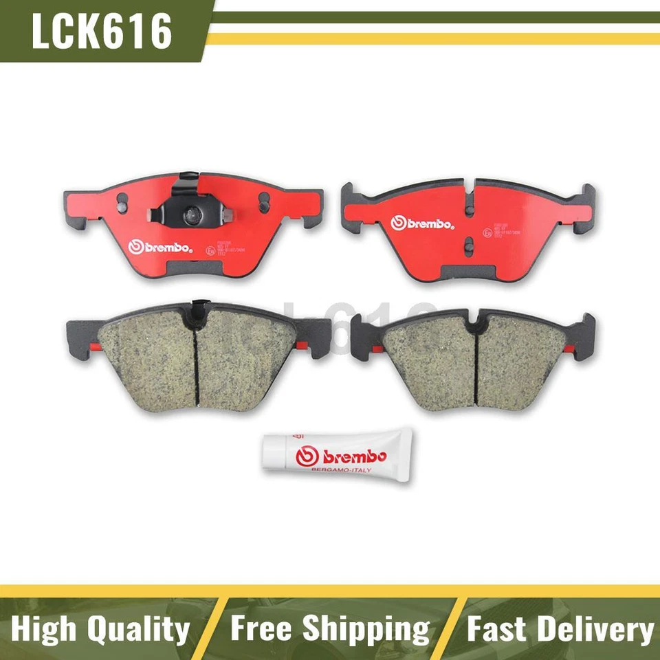 Комплект передних керамических тормозных колодок Brembo (4 шт.) для BMW 325i 2006-2006 годов выпуска - Изображение 1 из 2